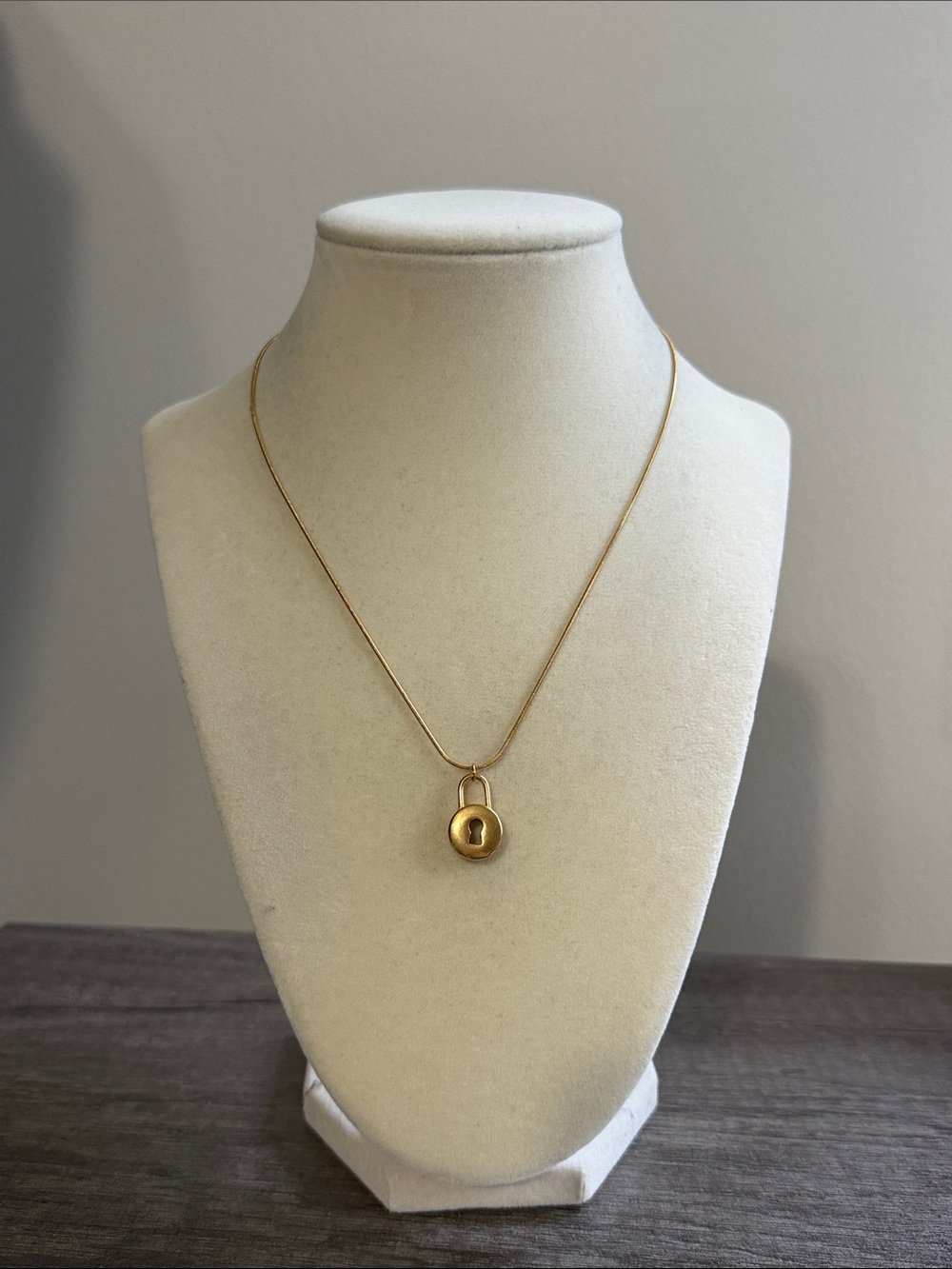 GP SS Lock Pendant Necklace